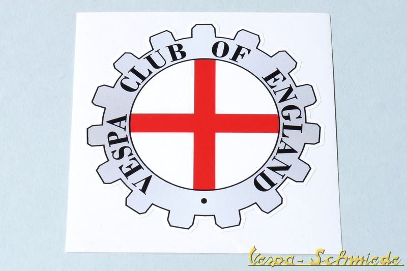 Aufkleber "Vespa Klub England"